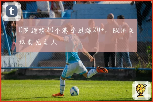 C罗连续20个赛季进球20+，欧洲足坛前无古人